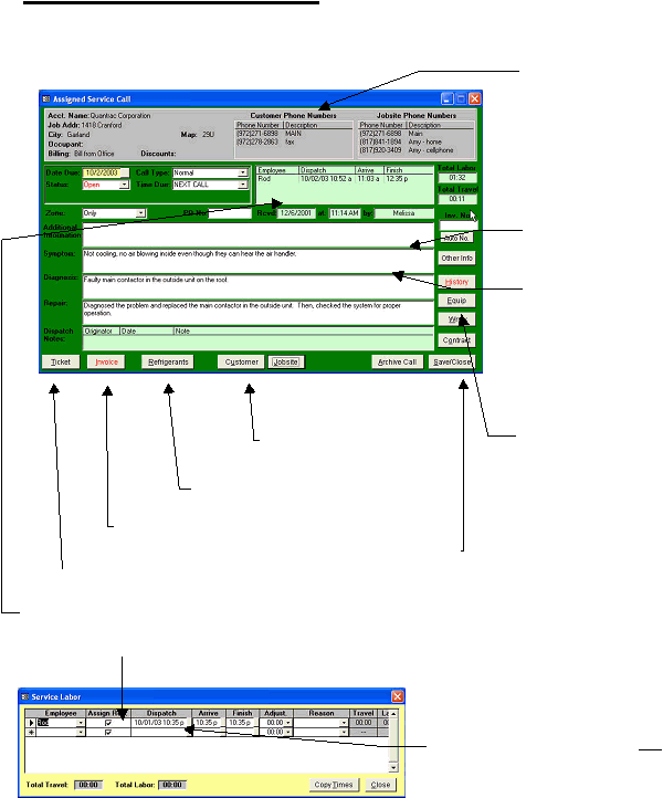         form The top section of this form contains general customer and jobsite information. 